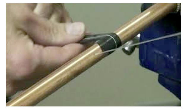 nastro o guaina termorestringente per tubi bucati