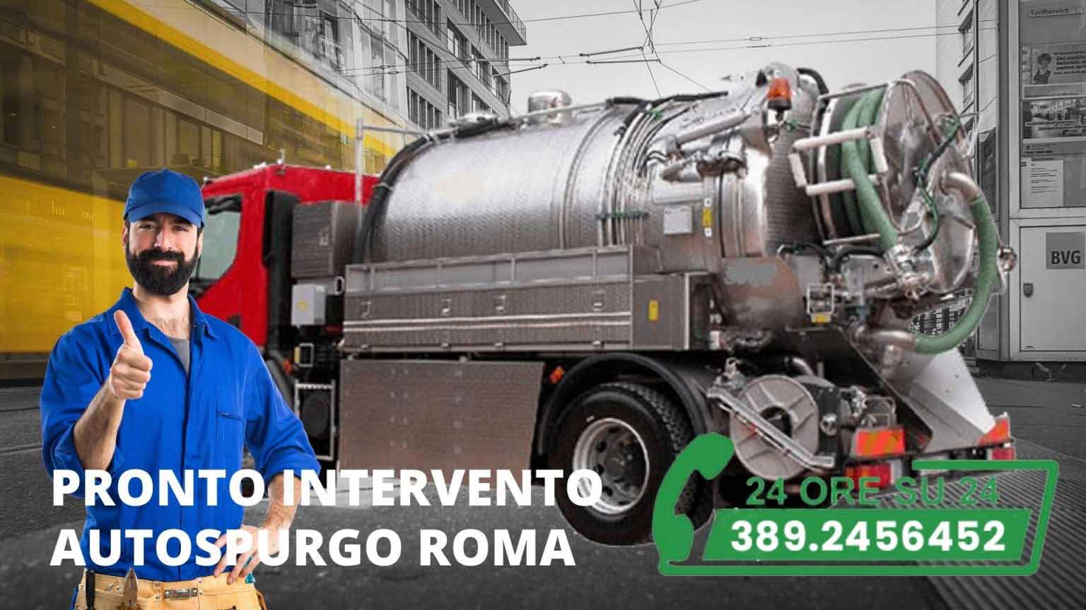Pronto intervento autospurgo zona Fidene